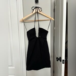 PULL&BEAR Halter Dress with Cut-out
